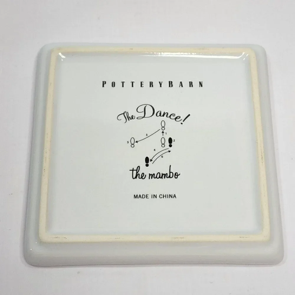 4 Pottery Barn Ceramic Coasters‎ 